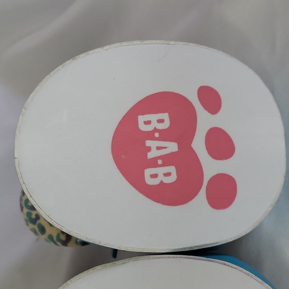 Build a Bear Leopard Print Converse Shoes Blue Purple Good condition - Picture 8 of 8